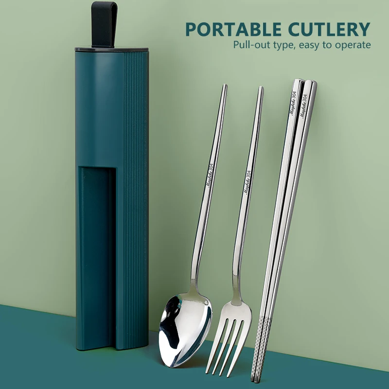 Portable Cutlery Sets High Quality Stainless Steel Tableware Set Fork