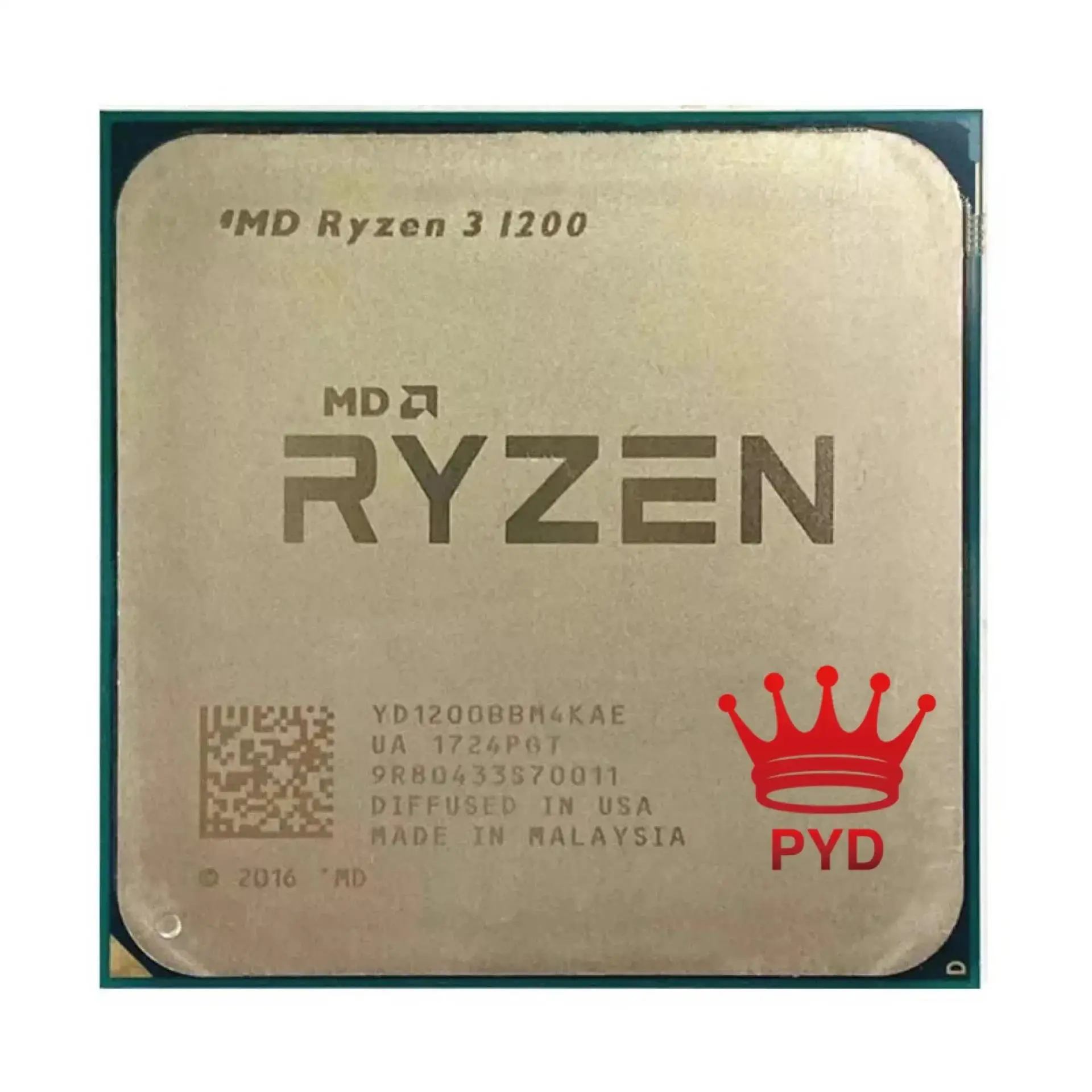 CPU Processor Ryzen 3 1200 R3 1200 3.1 GHz Quad-Core Quad-Thread CPU Processor YD1200BBM4KAE Socket AM4