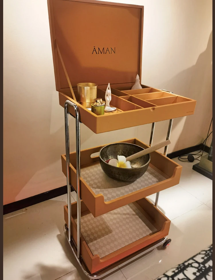 Description Picture 6 of itemTattoo Beauty Salon Trolley Utility Spa Cosmetic Rolling Salon Trolley Medical Luxury Carrito Auxiliar Salon Furniture BL50ST