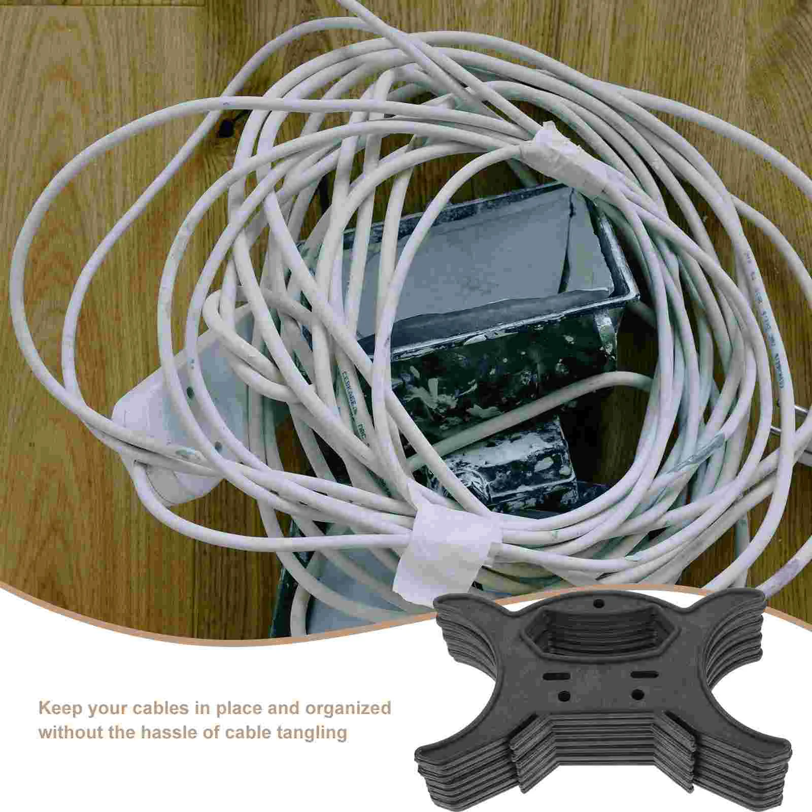 8 Pcs Cable Rope Winder The Wire up Storage Plastic Manager for Light Cord Organizer