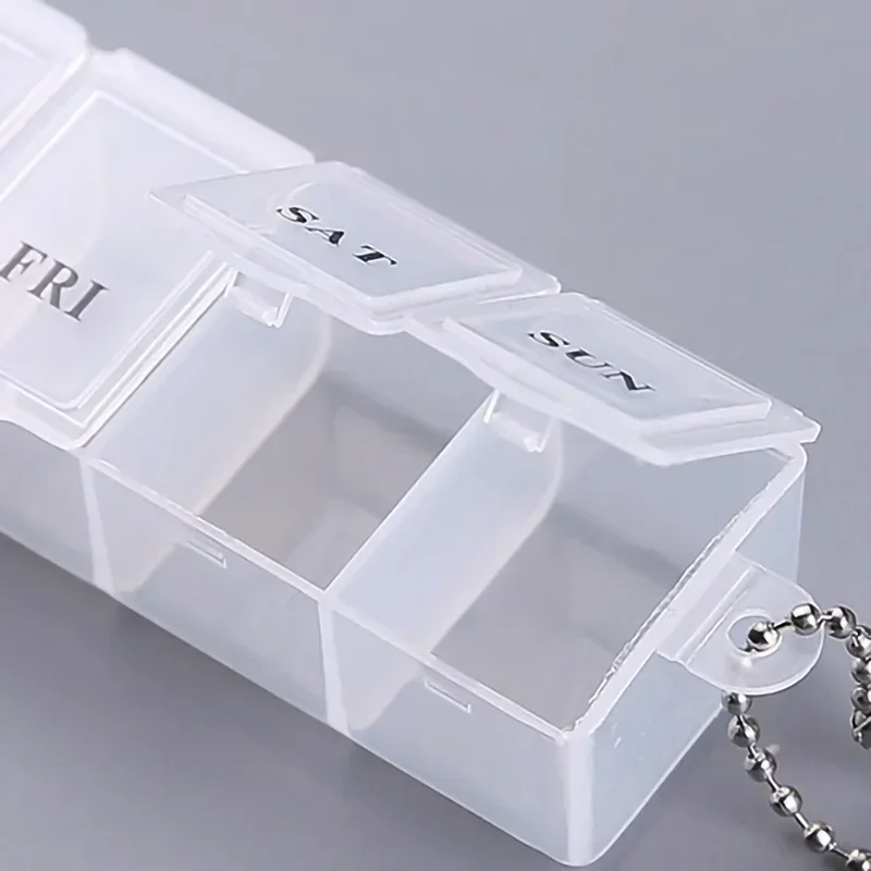 7 Days Pill Medicine Box Weekly Tablet Holder Storage Organizer Container Case Pill Box Splitters 3 Colors Pill Case Organizer