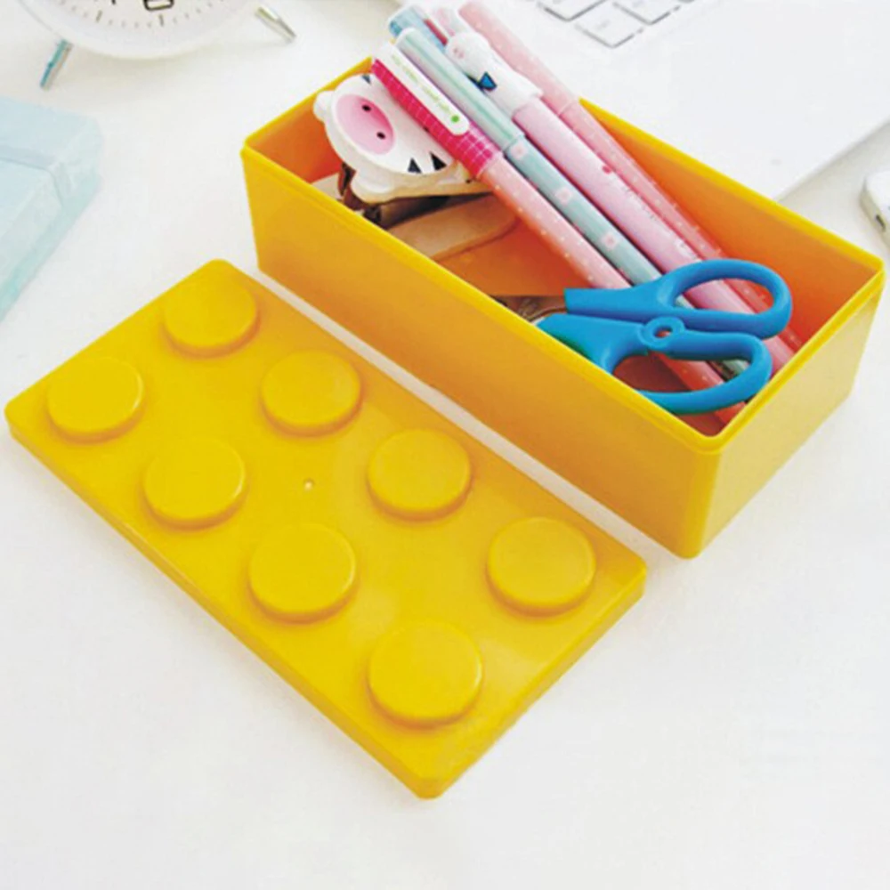 Creative Building Block Storage Box 1Pc Office Home Educational Use DIY stackable