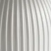 Modern Round Coffee Table, 35.4 inch White Drum Design, Contemporary Minimalist Living Room Table 6