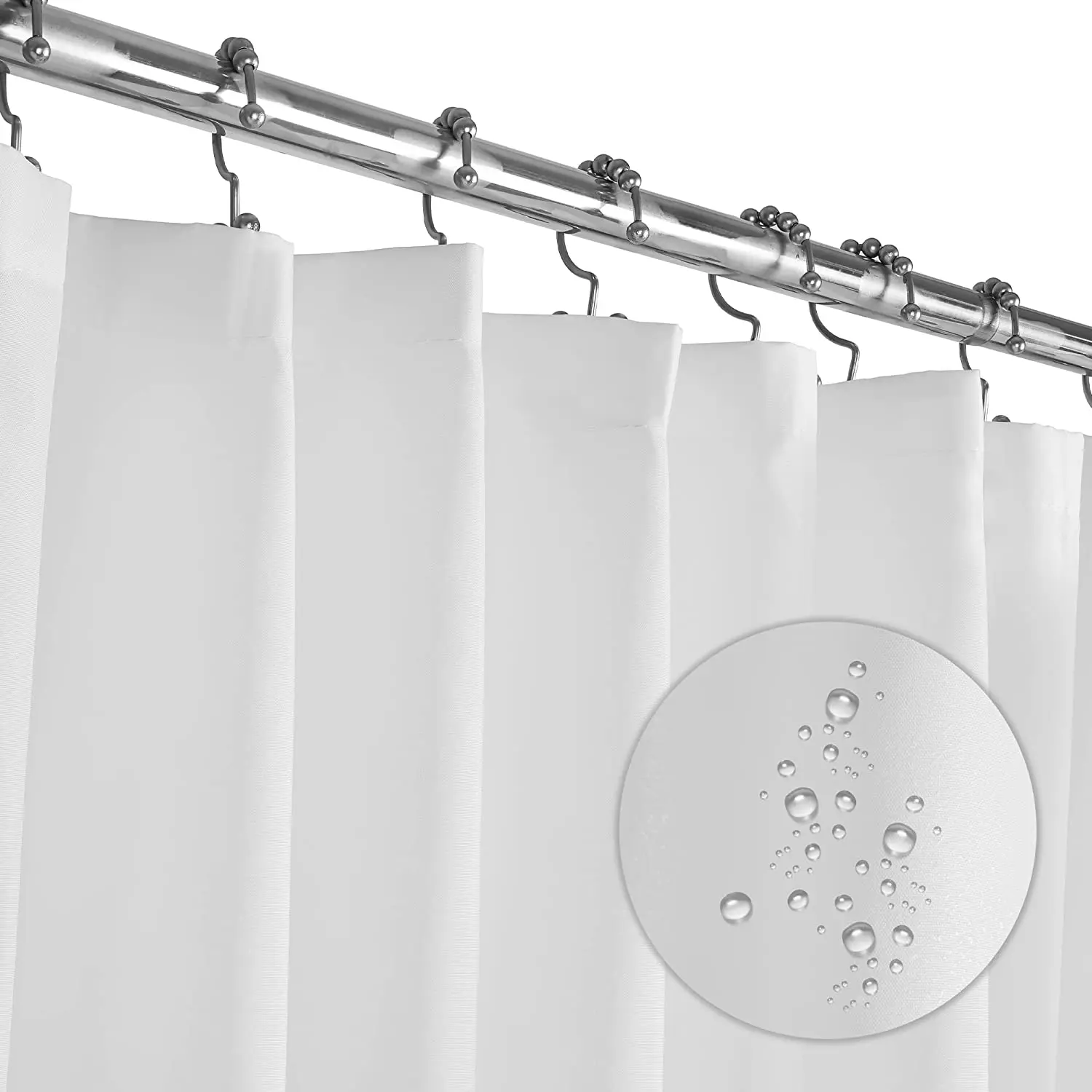 Shower Curtains Hotel Bathroom Fabric Waterproof 72"W X72"H