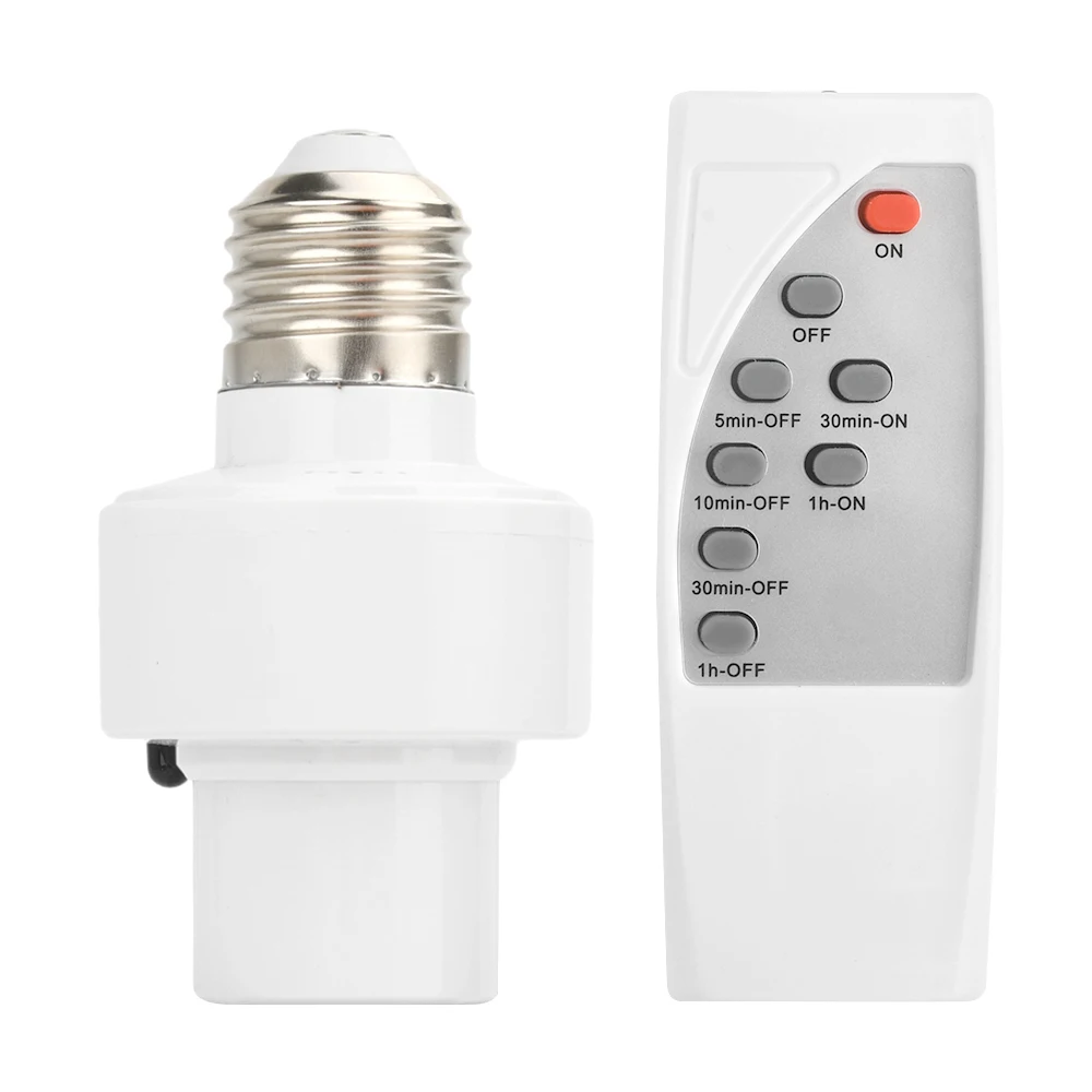 Lamp Holder Lamp Bulb Holder Lamp Base LED Lamp Base Infrared Smart Converter LED Lamp Holder E27 AC85-265V With IR Remote Controller Switch Power Supply