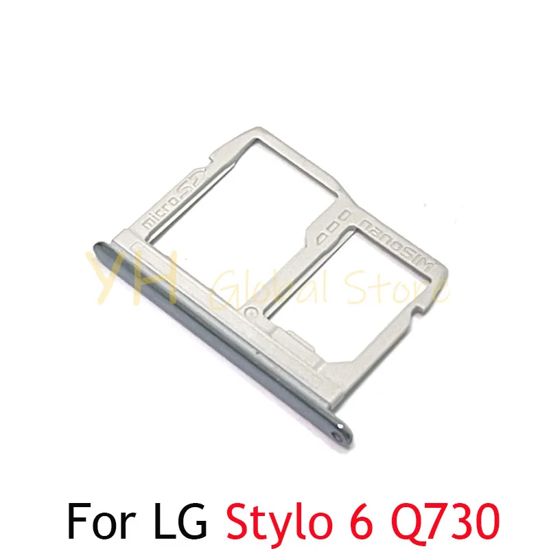 For LG Stylo 4 5 6 Q710 Q720 Q730 Sim Card Slot Tray Holder Sim Card Repair Parts