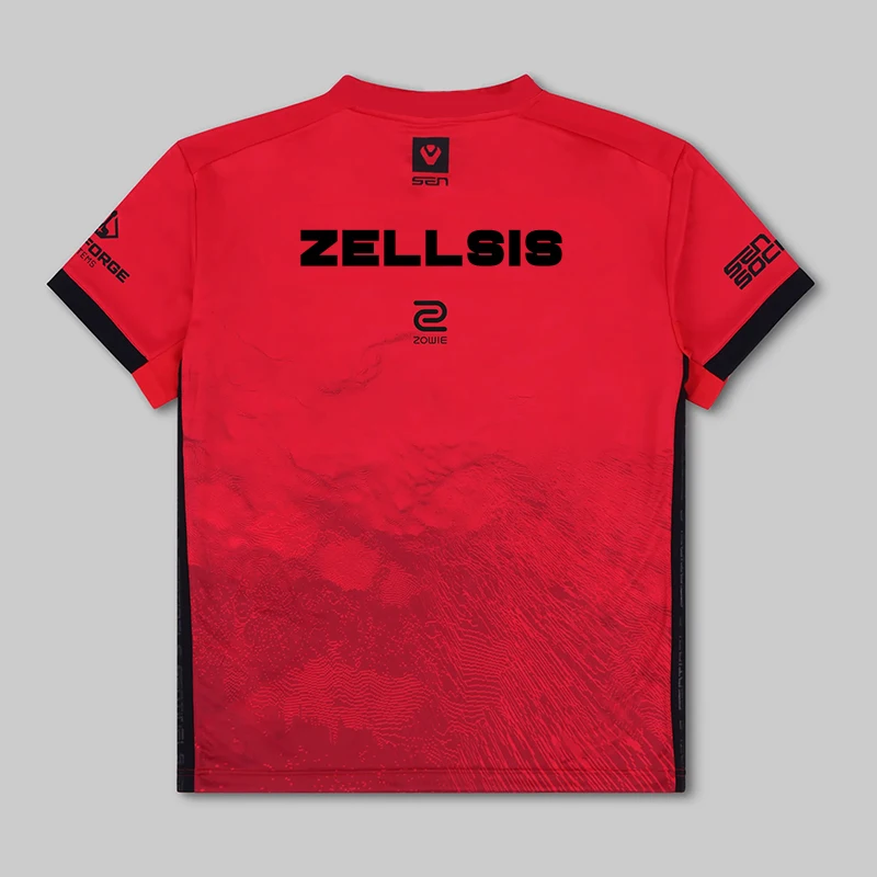 Valorant Sentinels Esports Gaming Uniform Training Short Sleeve T