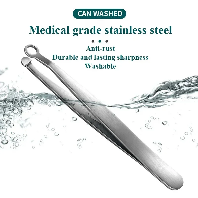 Manual Nasal Hair Shaver Universal Nose Hair Trimming Tweezers Round Head Nose Clippers Stainless Steel Cutter nose hair trimmer,nose hair scissors,nose hair shears