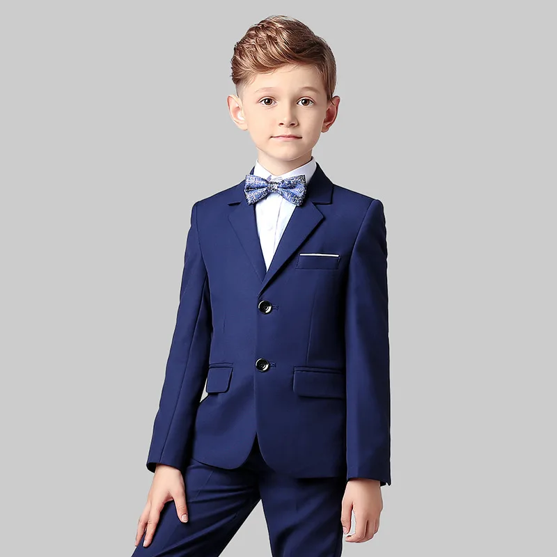 Spring Autumn Children Boy Wedding Suit Teenager Kids Formal Elegant Suits For Boy 1-14 Years Boys Suits Outfits Set