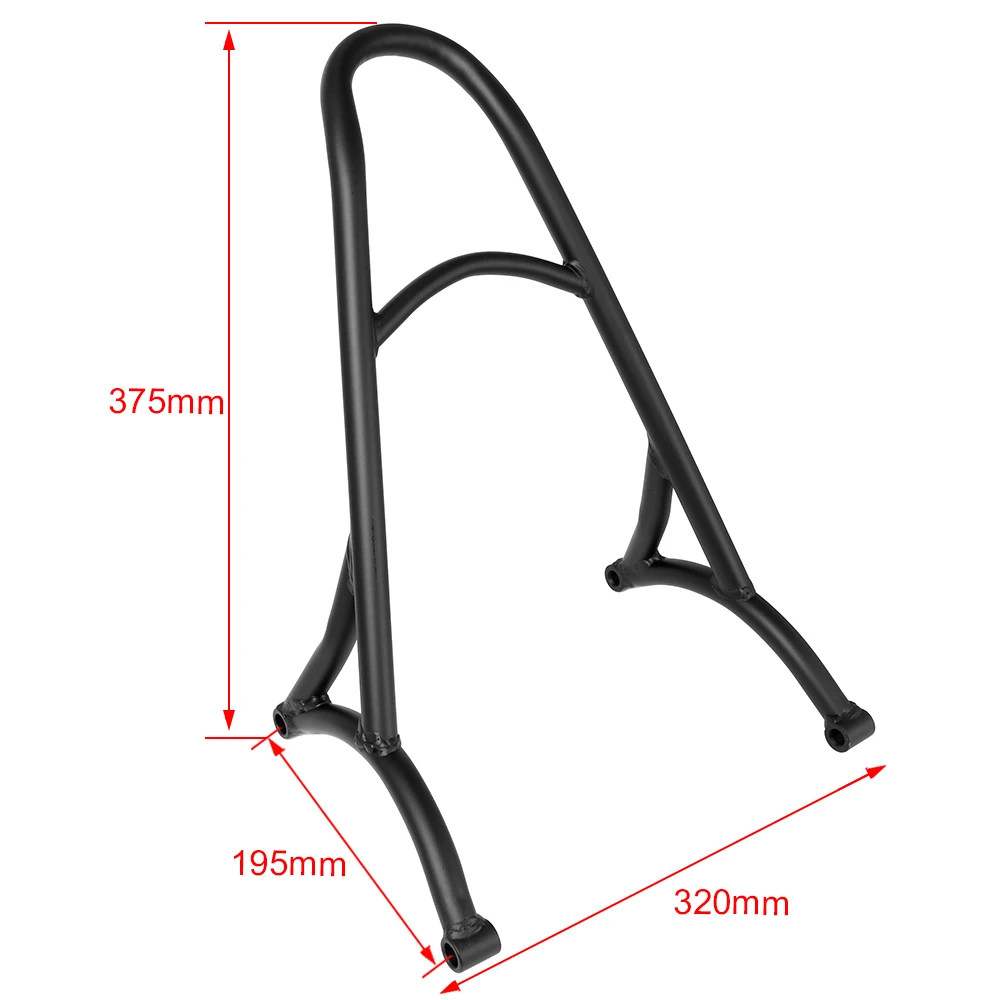 AUFER Motorcycle Detachable Backrest Sissy Bar – Compatible With 2004–2023 Sportster XL 883/1200
