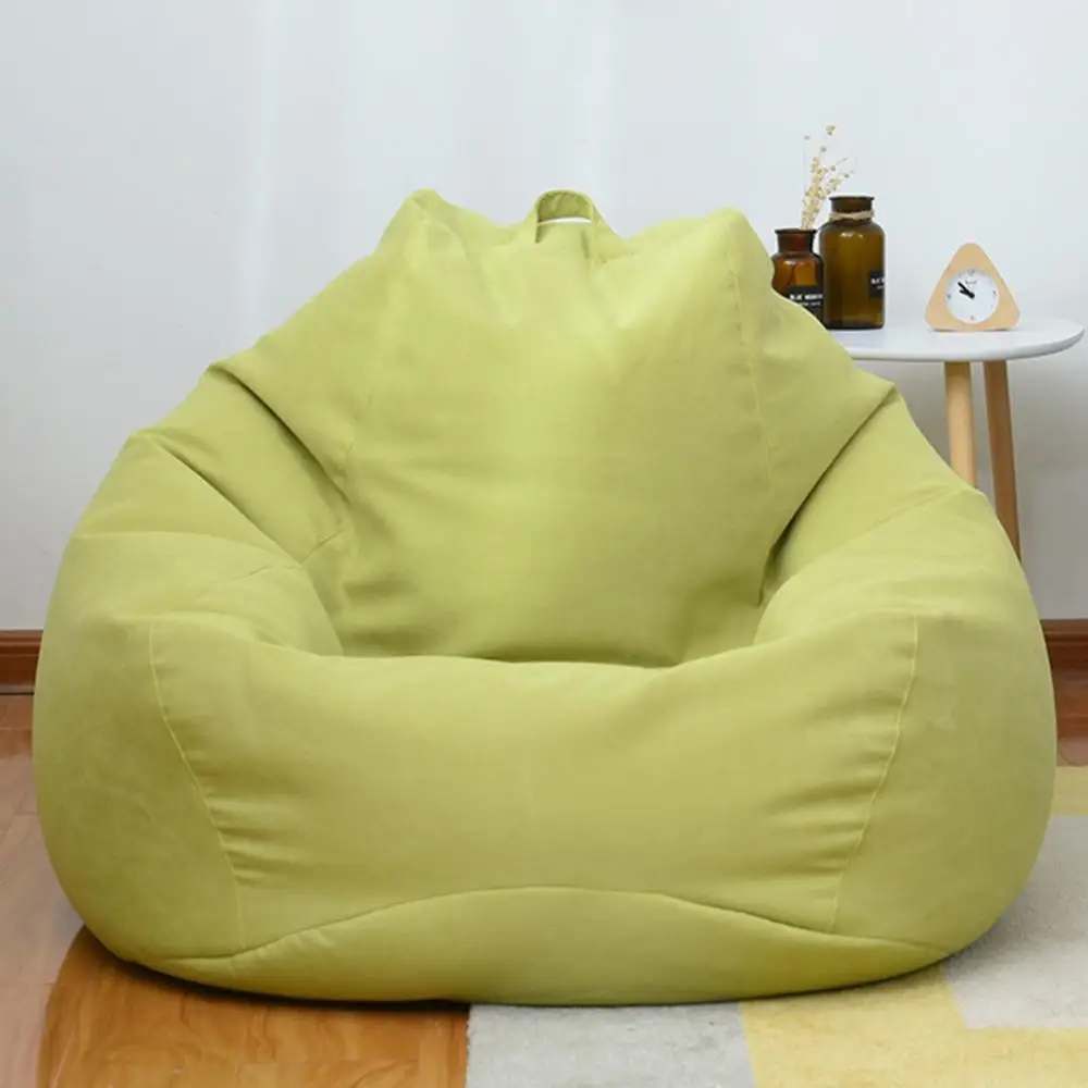 Lazy Lounger Bean Bag Sack Chair Sofa Bean Bag Soft Chair Cushion Dust-proof Extra Large Cover Home Bed