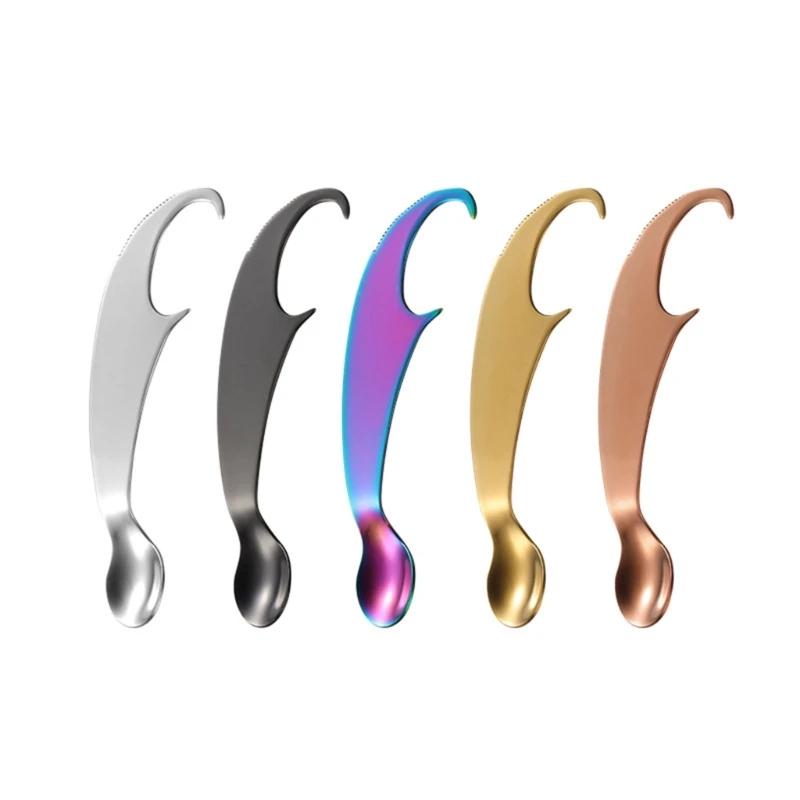 

Stainless Steel Passion Fruit Spoon Opener Double-ead Fruit Extractor Spoon