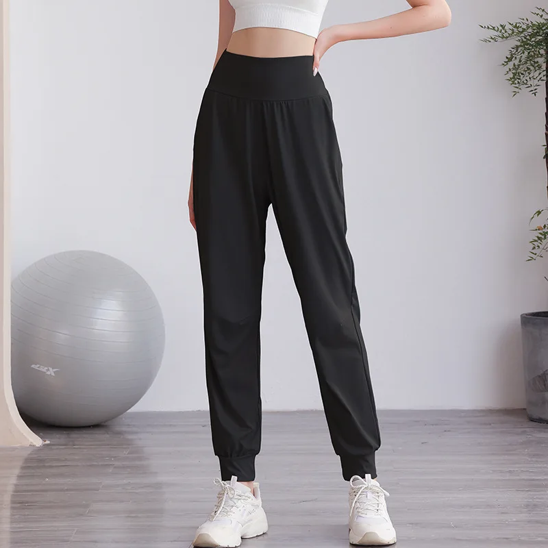 Wmuncc Women Sport Pant Loose Breathable Nylon + Spandex Soft Brethable Stretchable Fabric Fitness Gym Sportswear