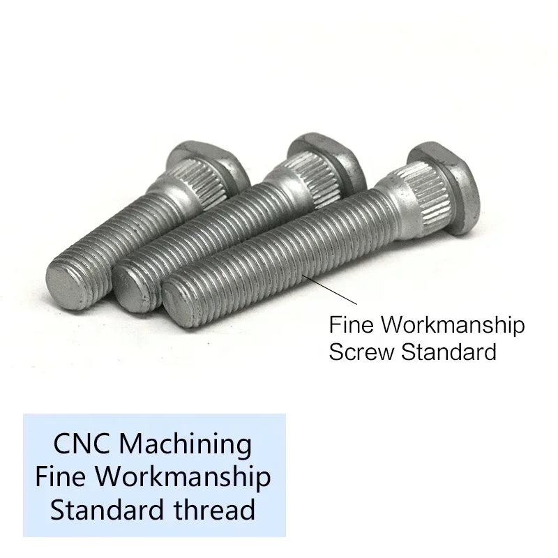Auto Fasteners Car Screws 1pc Wheel Hub Spline Bolt Screw M12x1.25/M12x1.5 Spline Diameter 14.3mm Length 43/48/52/55/60/65/72mm