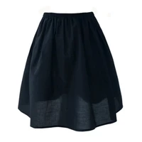 Jupe doublée en coton anti stati, sous-jupe transparente mi-longue pour robe, jupe de sécurité inférieure, jupon Hanfu fin et demi-glissement 6