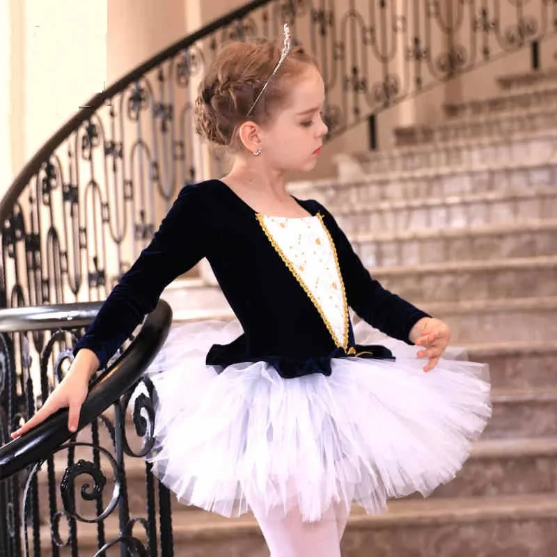 navy blue dress for baby girl Weissman Snowflake Ballet Dance Costume