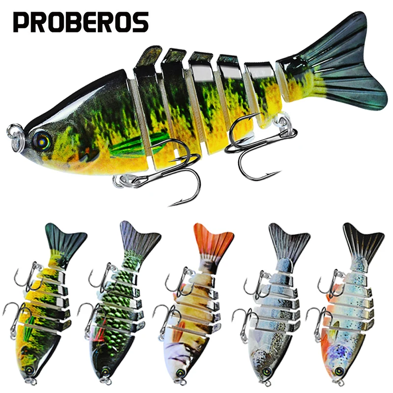 Esca Multisezione Lua 10Cm/20G/12G Con Sfera D'Acciaio All'Interno Dell'Esca In Abs Esca Finta Lua Guppy Lure