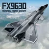 Fx9630 Rc Culvert Aircraft Glider J20 Fighter Radio-controlled 30mm EDF Ductd Aircraft Anti-collision Soft Rubber Nose Design 1