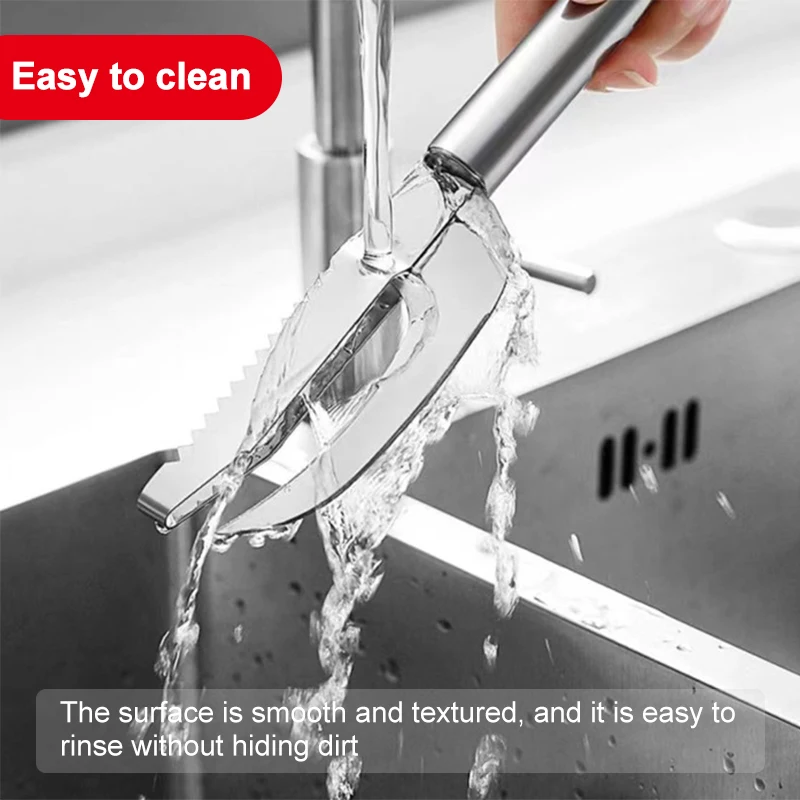3 In 1 Stainless Steel Fish Scale Knife Cut/Scrape/Dig Maw Sawtooth Peelers Fast Cleaner Remove Skin Brush Kitchen Accessories