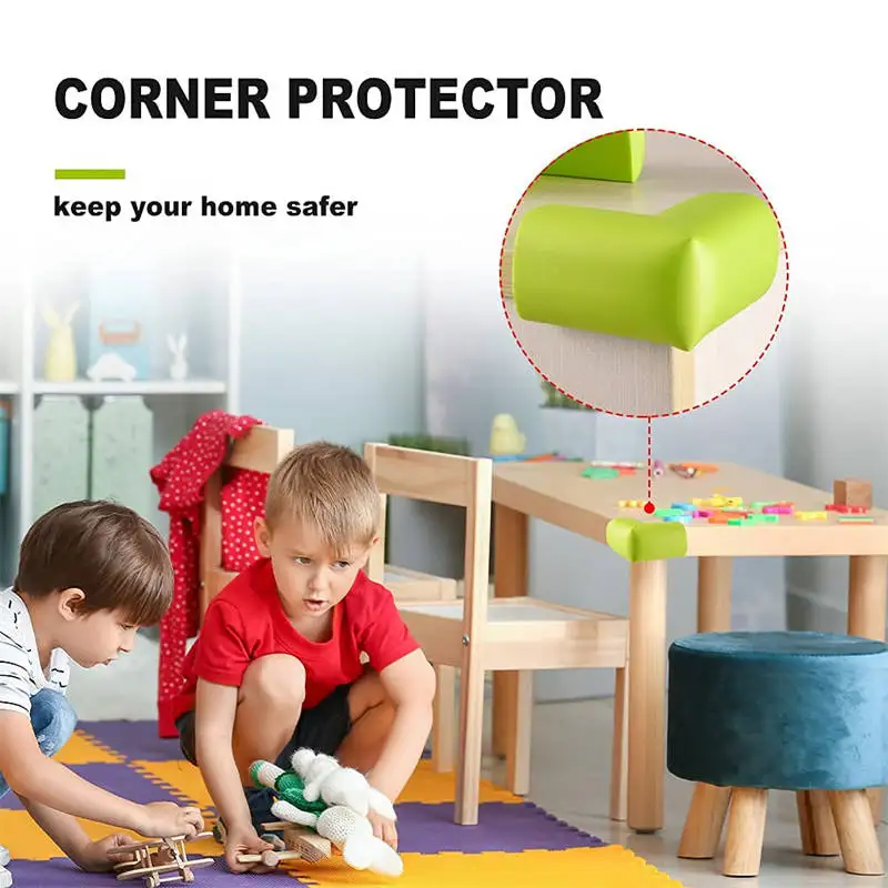 protection angle de meuble coin de table securité bébé Bande de Protection  colorée pour meubles, 8 pièces, bords souples, coins de Table, Protection  pour bébé et enfant en bas âge