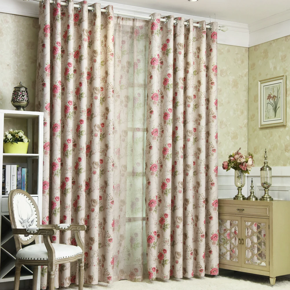 Homemissing Valentinstag Vorhang - Rote Rosen Blumen Türvorhang 106x203cm - Verdunkelungsvorhang Für Innentür