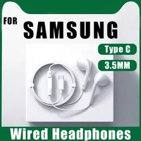 Original Type C Wired Earphones For Samsung Galaxy S25 S24 S23 S22 S21 Ultra Plus 3.5mm In-ear Earbuds HD Microphone Headphones 1