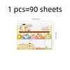Kawaii Melody Cinnamoroll Memo Pad Kawaii Sanrio Sticky Notes Stationery Label Notepad Planner Sticker Post School Supplies 6
