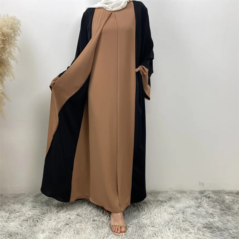 

Nida Ramadan Abaya Dress Dubai Islam Turkey Muslim Pockets Modesty Kaftans For Women Robe Femme Musulmans Kimono Long Dresses