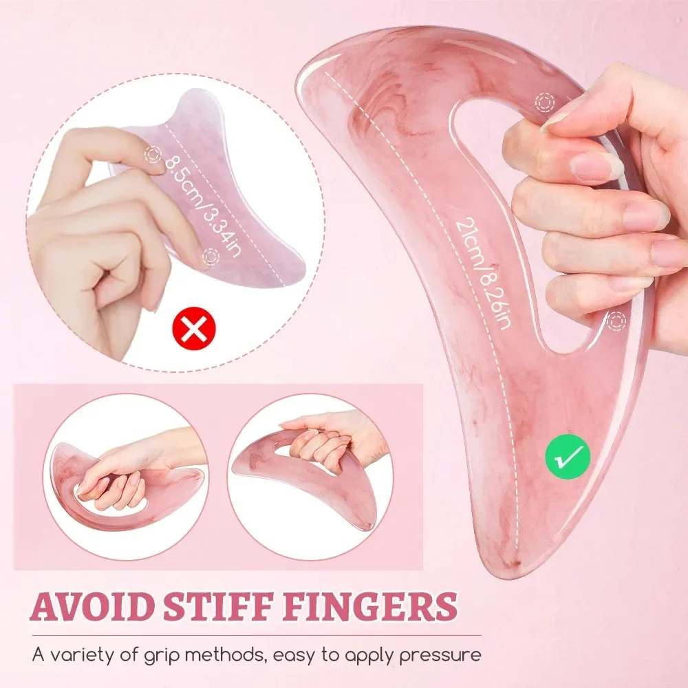 Large Gua Sha Massage Tool Lymphatic Drainage Massager Muscle Scraping Massage Tool Body Sculpting Anti Cellulite Tool for Women