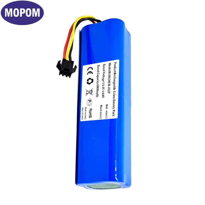New 5600mah/6800mah Liion Battery For Lenovo T1s Pro Robot Vacuum