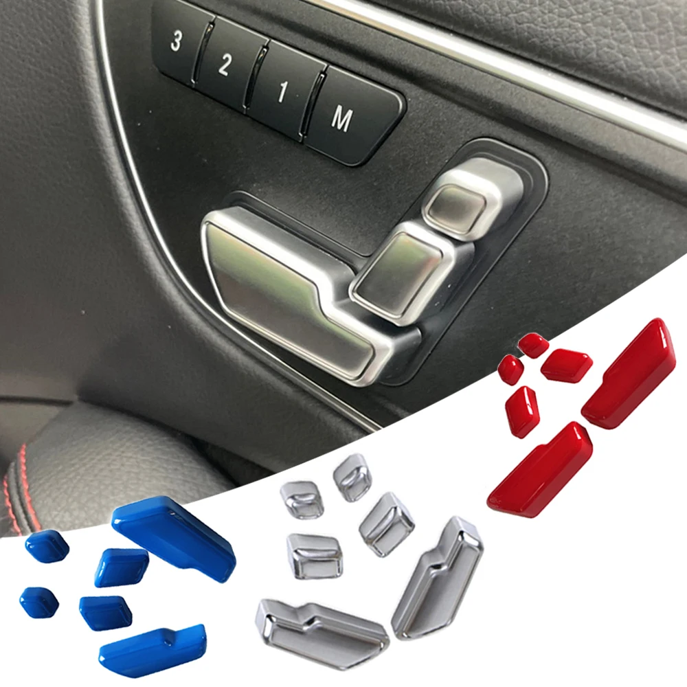 Door Seat Adjust Button Switch Trim Cover Sticker for Mercedes Benz B C E ClS E CLK CL ML W246 W204 W218 W212 X204 X166 W166