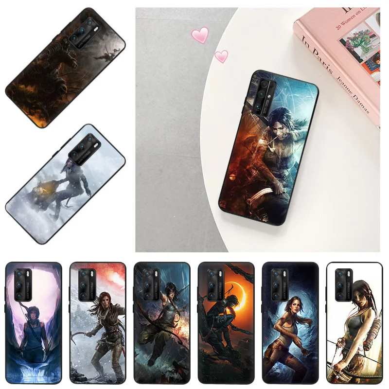 Custodia Morbida In Silicone Per Google Pixel 6 Pro 5A 4A 3 4 5 Xl Tomb Raider Cover Opaca Per Huawei Mate 40 20 10 Lite P Smart-Z