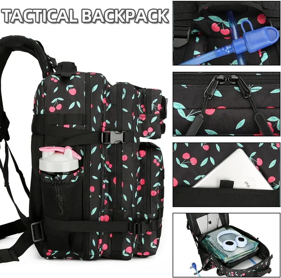 45L Tactical Backpack 3P Bag Assault Backpack Outdoor 3 Days Travel Waterproof Climbing Rucksack Camping Hiking Hunting Mochila 2