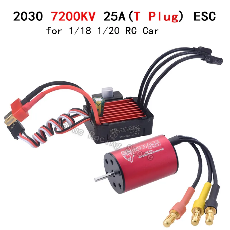 High-Performance Brushless Motor and ESC Combo with Servo for RC Cars and Trucks