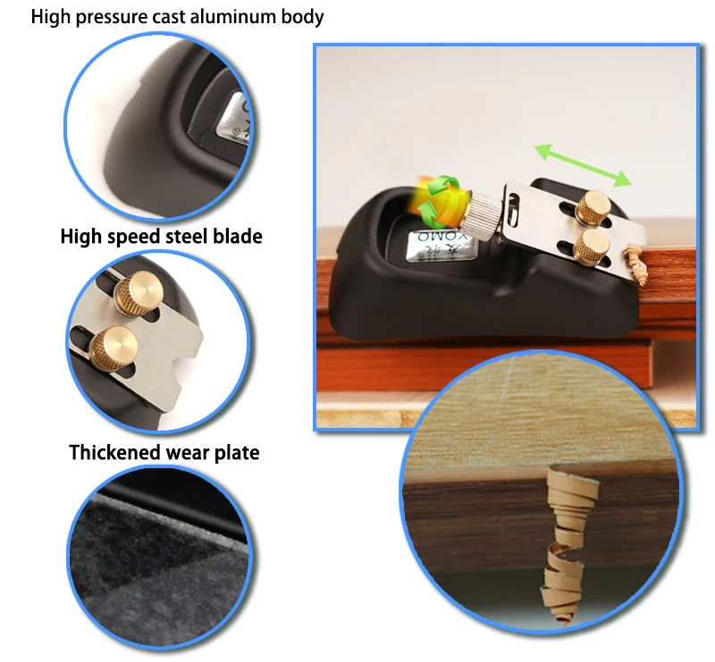 Kantenanleimschneider mit Trimmer-Set, 1 mm, 2 mm, 3 mm, Holz, PVC-Kantenband-Endschneidgerät, manuelles Werkzeugset für die Holzbearbeitung – Detail 31