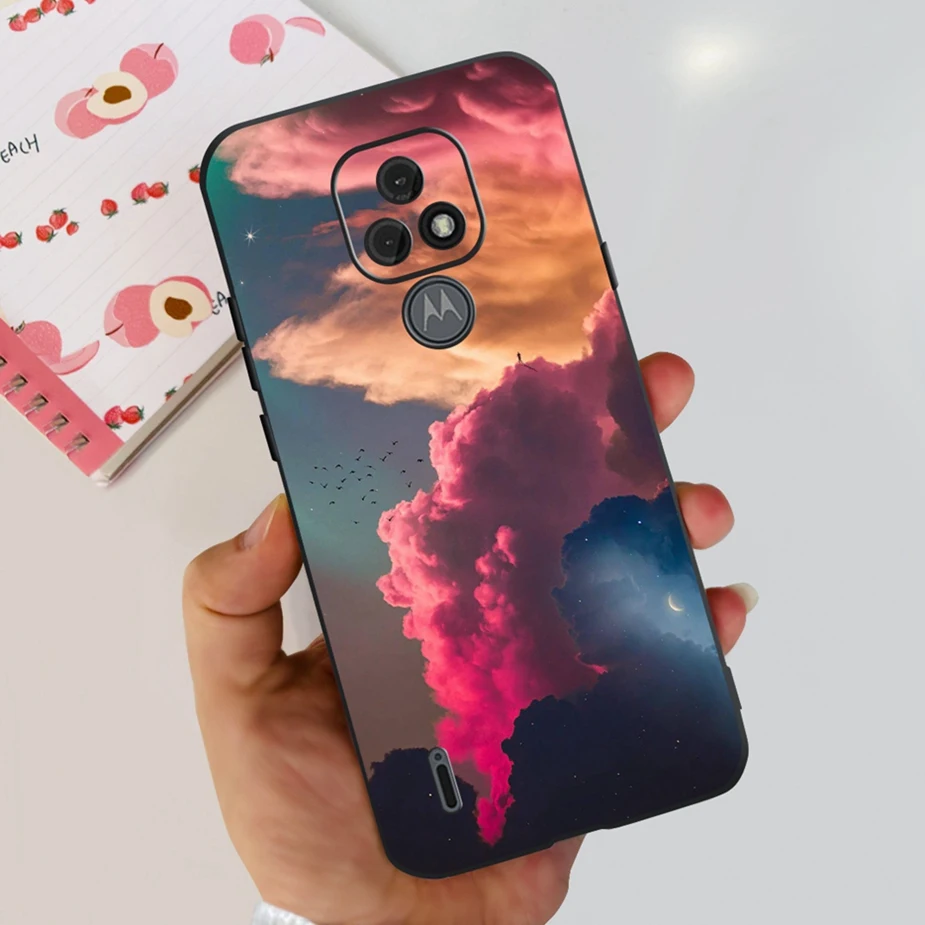 Stylish Painted Soft Silicone Phone Case for Motorola Moto E7 Series