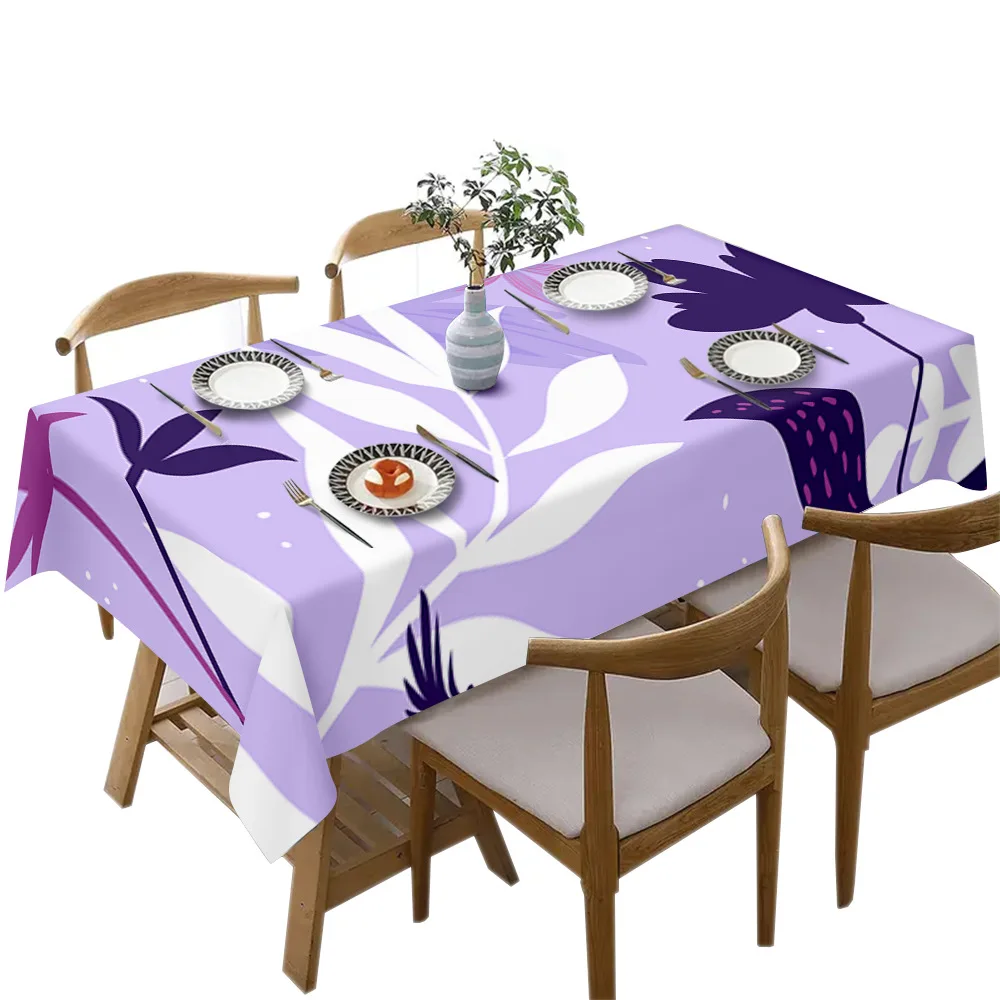 שמיכת שולחן מלבנית למסעדה ביתית, קלאסית ועבה