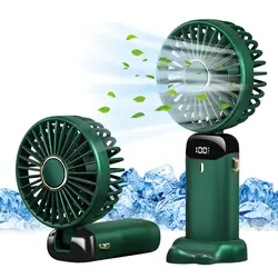 Portable Rechargeable Neck Fan & Mini Cooler with Free Shipping (Green 2000mAH)