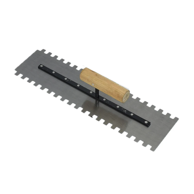 Assorted Notched Tile and Floor Trowel Grade Carbon Steel Trowel .Ergonomic Wood Grip Comfort Handle 2