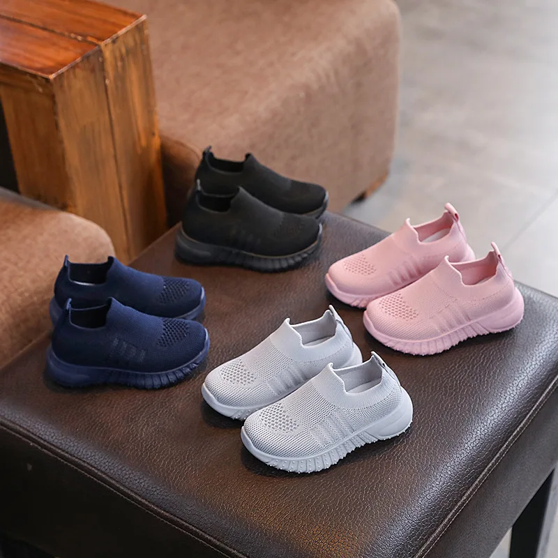 Sports Shoes Baby Shoes Kids Sneakers Kids Shoes Kids Sports Shoes Baby Fashion Casual Girls Sneakers Breathable Soft Botton Non-Slip Boys Shoes 1-6 Years Old