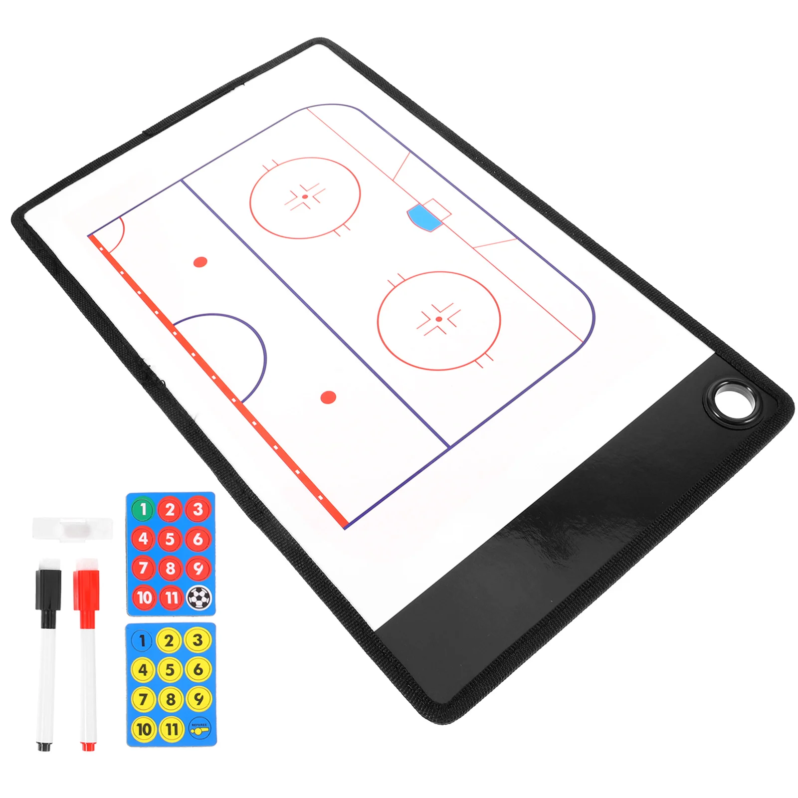 

Board Wipe Kit Basketball Strategy Hockey Pucks Instructing Clipboard Training Pvc Coaching Training Board