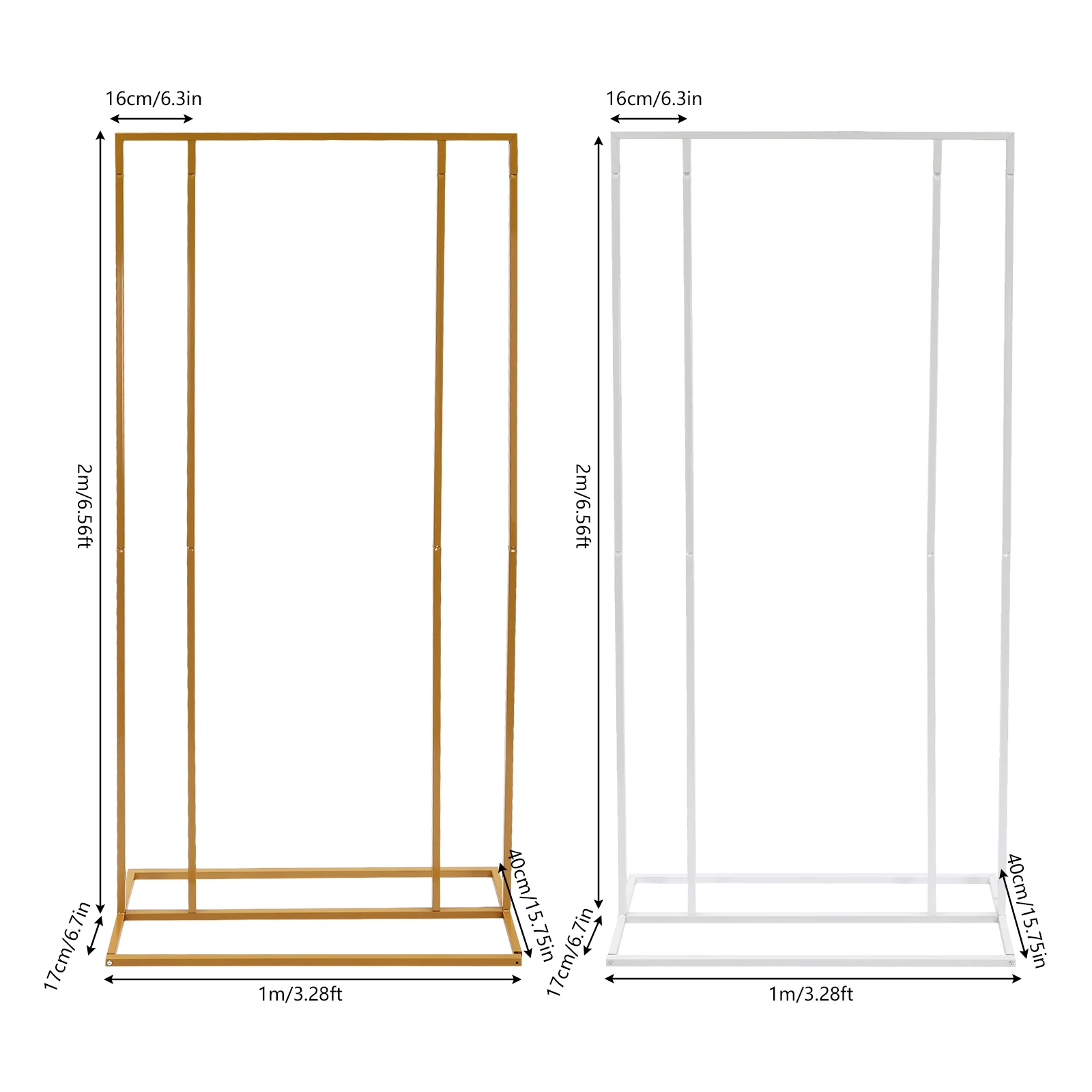 Balloon Wedding Backdrop Stand Metal Balloon Frame Stand Decoration 6.56ft wedding arch stand