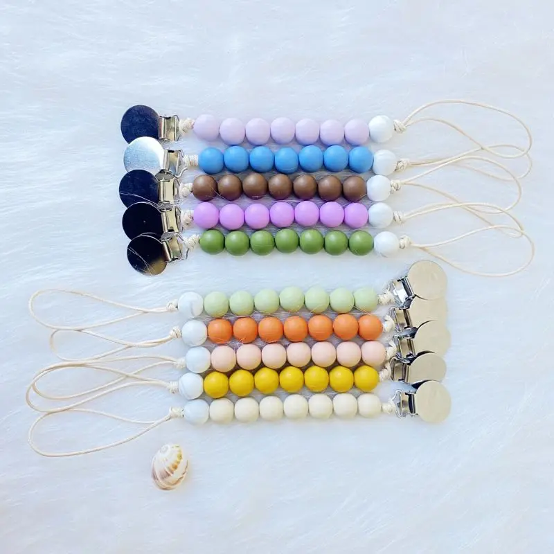 

Clip Holder Pacifier Chain Soother Chains Baby Teething Chew Gifts