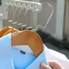 1~3PCS Non-slip Hanging Clothes Drying Rack Removable Storage Racks Seven-hole Porous Clothes Organizer Clothes Hanger 2
