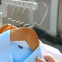 1~3PCS Non-slip Hanging Clothes Drying Rack Removable Storage Racks Seven-hole Porous Clothes Organizer Clothes Hanger 2