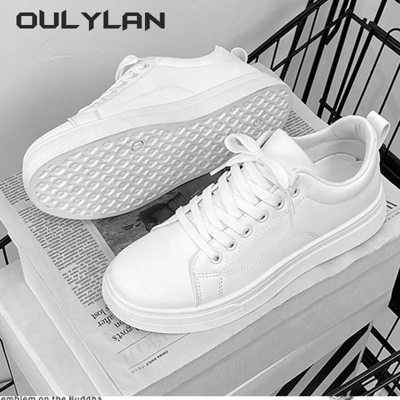 Casual Sneakers Solid Color Men Artificial PU