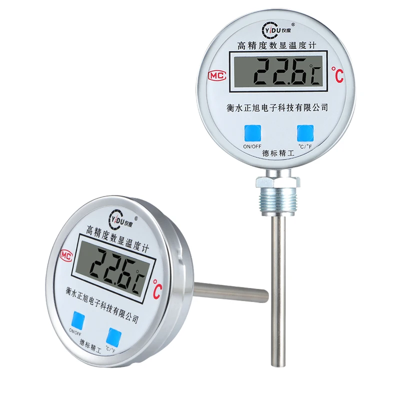 

steel industrial electronic temperature measuring instrument, boiler water temperature sensor, reaction kettle