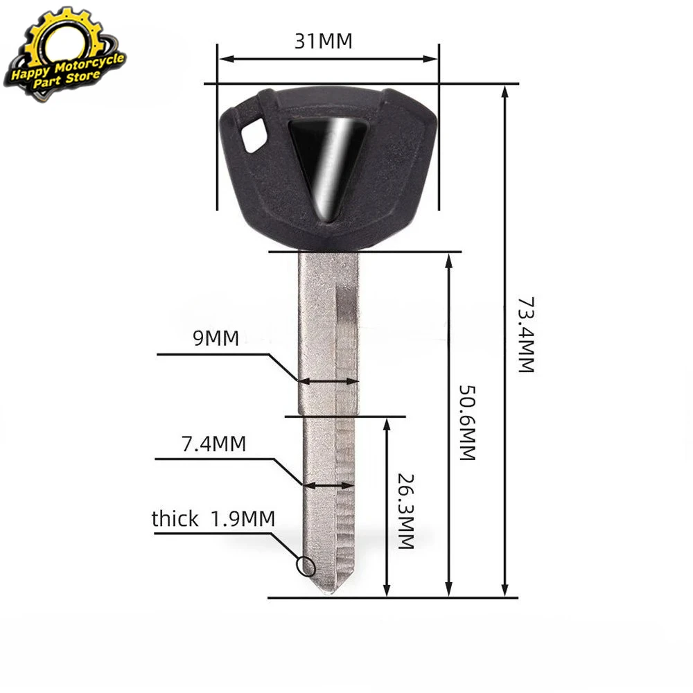 가와사키 닌자 636 ZX-6R ZX-9R ZX-10R ZX-12R ZX-14R Z1000 Z800 ZX6R ZX9R ZX10R ZX12R ZX14R 용 키 엠브리오 블랭크 언컷 마그네틱