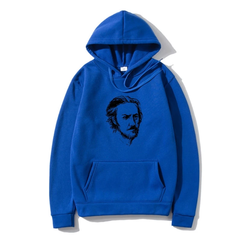 

Hoodies Alan Watts Famous Philosopher Sketch Artwork Men'S Grey Outerwear Hoodys Quality Big Tall Hoody