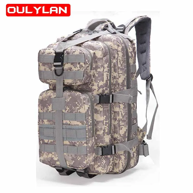 

New 40L Military Backpack 800D Waterproof Backpack Outdoor Tactical Army Molle Assault Rucksack 3P Backpacks Camping Hunting Bag